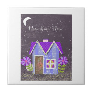The Twilight Garden (Periwinkle & Indigo) Tile