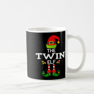 The Twin Elf Christmas Family Matching Pajama  Coffee Mug