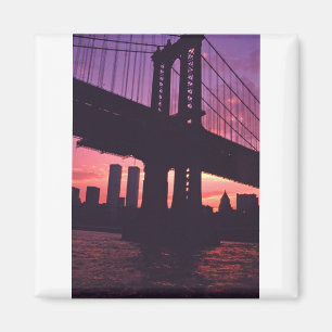 The Twin Towers And A Manhattan Bridge Tower At Su Magnet