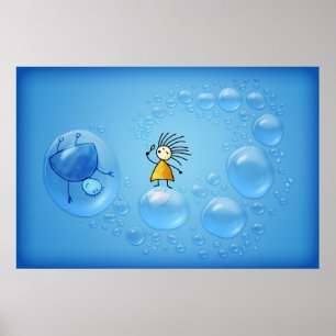The Two and the Bubbles Poster