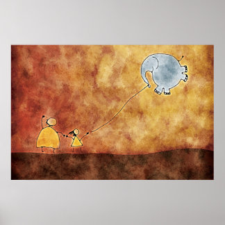 The Two and The Elephant Poster