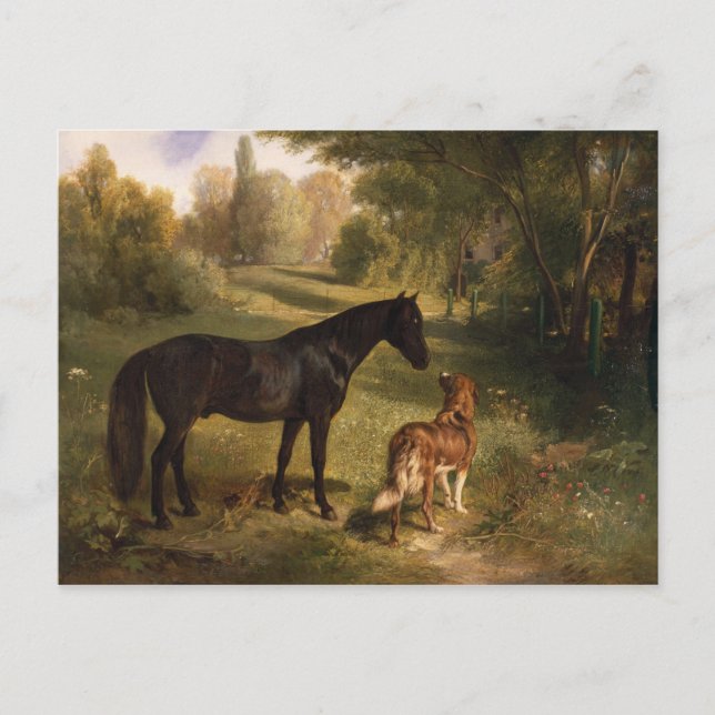 The two friends postcard (Front)