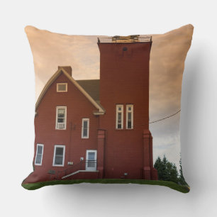 The Two Harbours Lighthouse overlooking Agate Bay Cushion