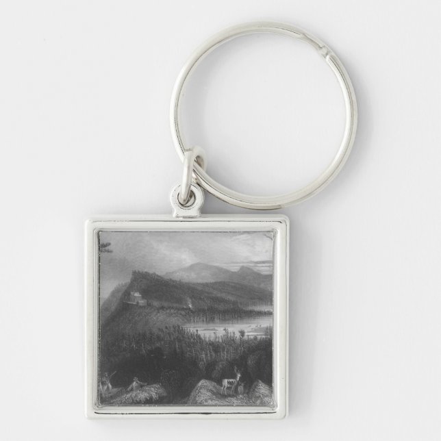 The Two Lakes and the Mountain House Key Ring (Front)