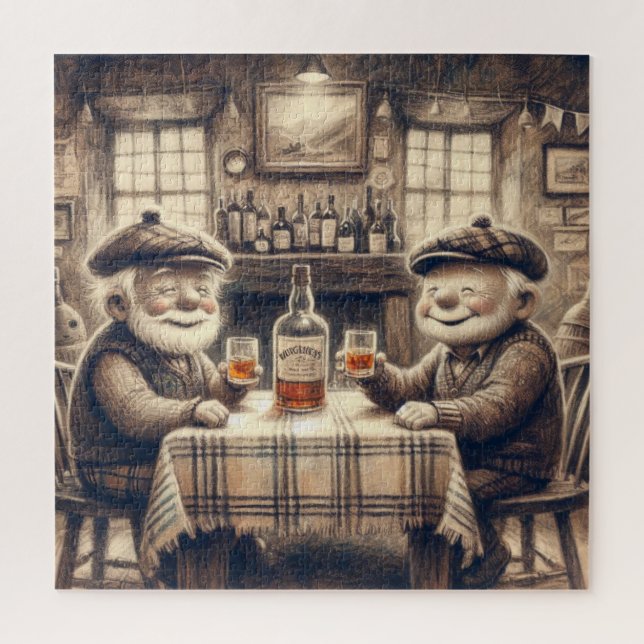 The two old men jigsaw puzzle (Vertical)