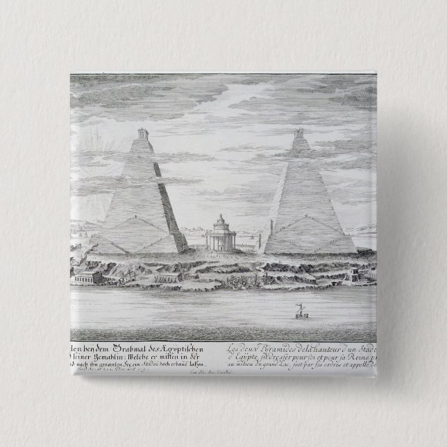 The Two Pyramids of Moeris, King of Egypt and his 15 Cm Square Badge (Front)