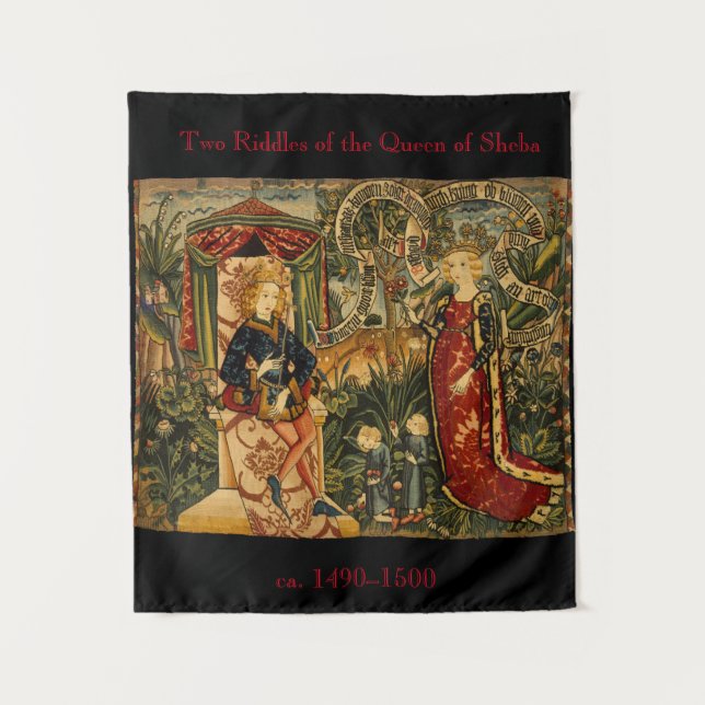 The Two Riddles of The Queen of Sheba Renaissance Tapestry (Front)