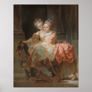 The Two Sisters - Jean-Honoré Fragonard Poster