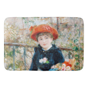 The Two Sisters, On the Terrace Auguste  Renoir    Bath Mat