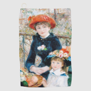 The Two Sisters, On the Terrace Auguste Renoir Golf Towel