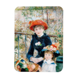 The Two Sisters, On the Terrace Auguste Renoir Magnet