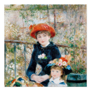 The Two Sisters, On the Terrace Auguste Renoir Poster