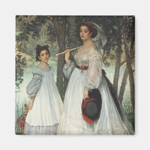 The Two Sisters: Portrait, 1863 Magnet