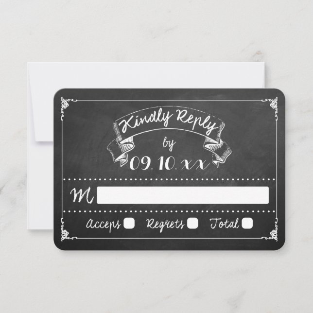 The Typography Chalkboard Wedding Collection (Front)