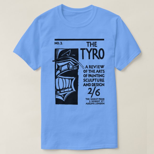 The Tyro Wyndham Lewis Modernism Art Fan T-Shirt (Design Front)