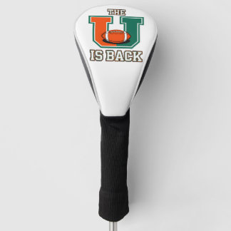 The U Is Back Orange and Green College Football Fa Golf Head Cover