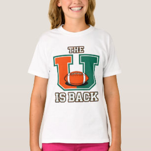 The U Is Back Orange and Green College Football Fa T-Shirt