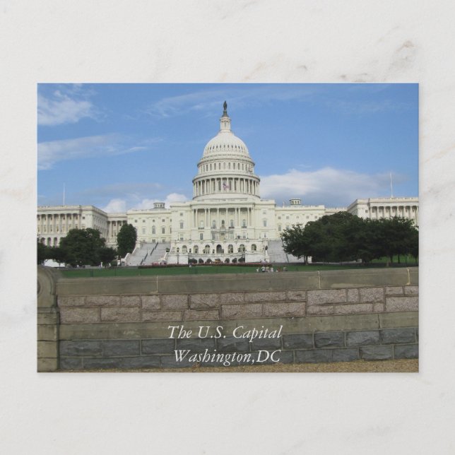The U.S. Capital Washington,DC Postcard (Front)