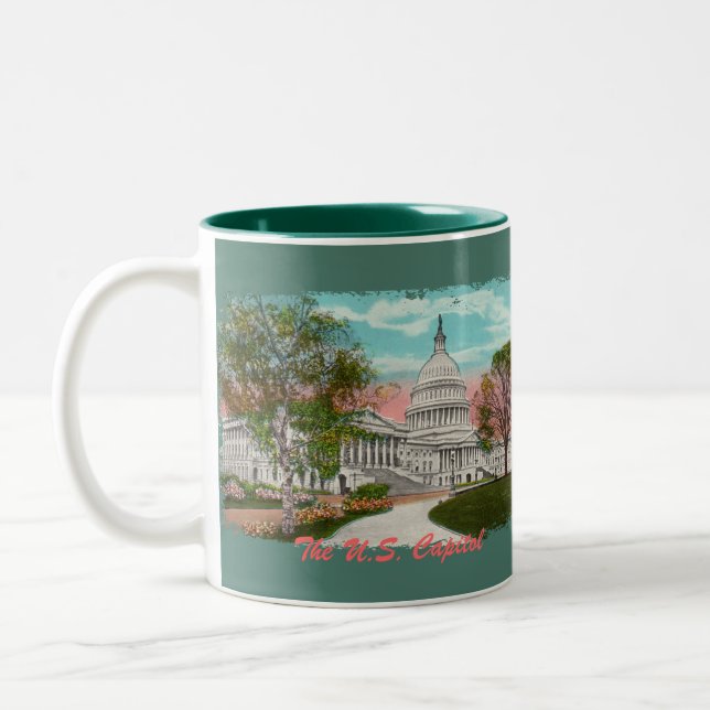 The U.S. Capitol Vintage Coffee Mug (Left)