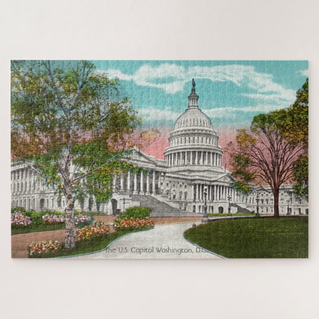 The U.S. Capitol Vintage Large Puzzle (Horizontal)