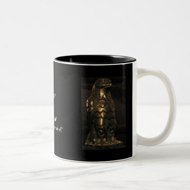 "The, uh, stuff that dreams are made of." Two-Tone Coffee Mug (Right)