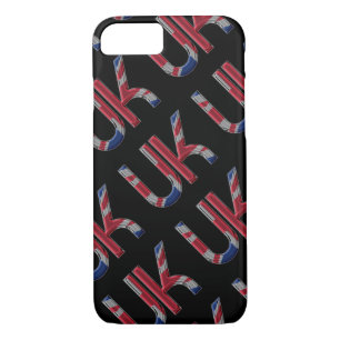 The UK Union Jack British Flag Typography Elegant Case-Mate iPhone Case