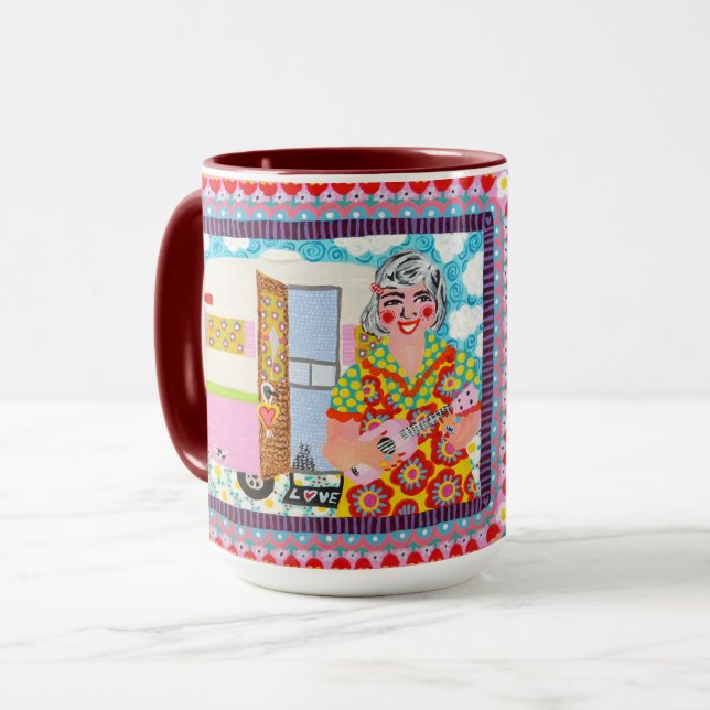 The Ukelele Lady Mug (Front Left)