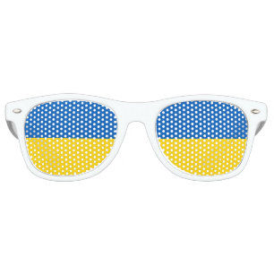The Ukrainian colour Flag of Ukraine Retro Sunglasses