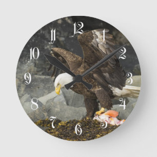 The Ultimate Bald Eagle Round Clock