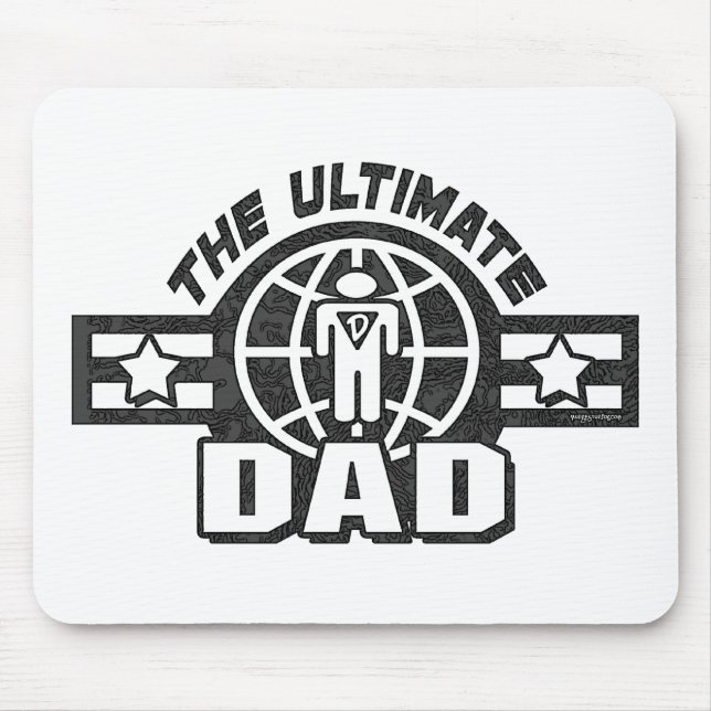 The Ultimate Dad Logo Gear Mouse Pad (Front)