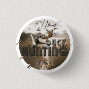 The ultimate duck hunting drawstring bag classic r 3 cm round badge
