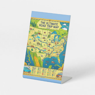 "The Ultimate Road Trip Map: Explore the Best RV R Pedestal Sign