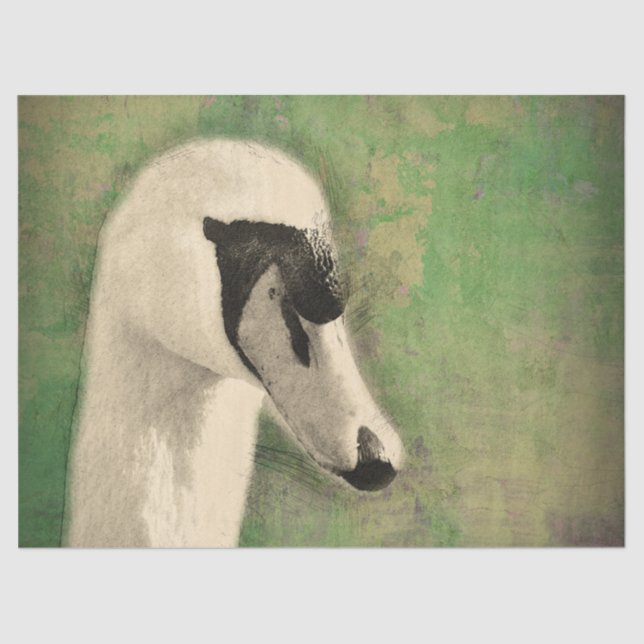 The Ultimate Swan Decoupage Tissue Paper (Front)