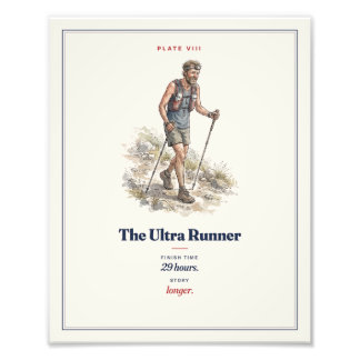 The Ultra Runner Funny Running Field Guide Photo Print
