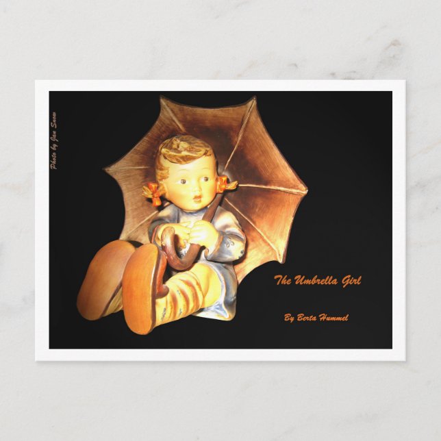 The Umbrella Girl Postcard (Front)