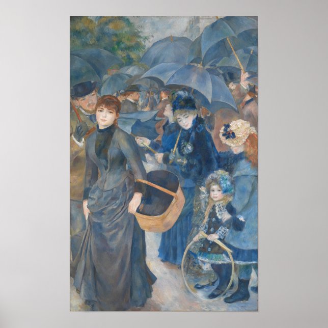 The Umbrellas by Pierre-Auguste Renoir (1841–1919) Poster (Front)