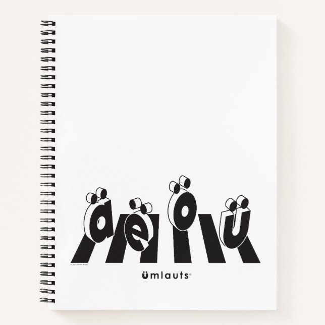 “The Umlauts™ Crossing Over” Notebook (Front)