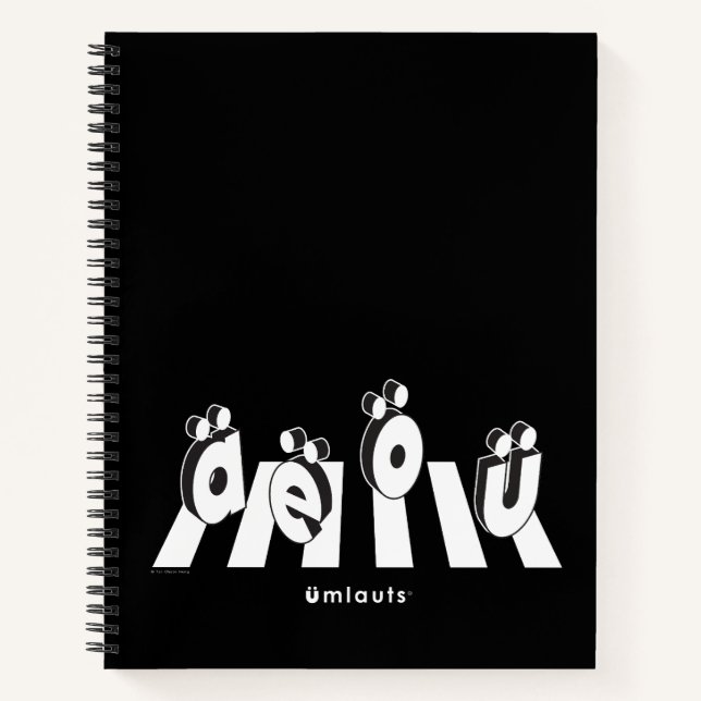 “The Umlauts: Crossing Over” Notebook (Front)