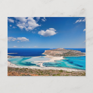 The unbelievable beauty of Balos Lagoon with Cap T Postcard