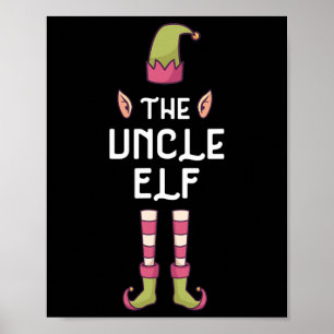 The Uncle Elf Matching Family Group Christmas Paja Poster