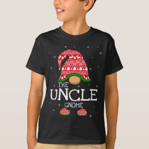 The Uncle Gnome Christmas Matching Family Xmas Cos T-Shirt