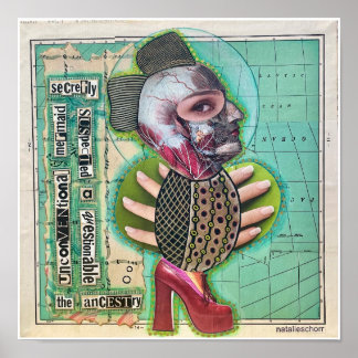 The Unconventional Mermaid by Natalie Schorr Poster