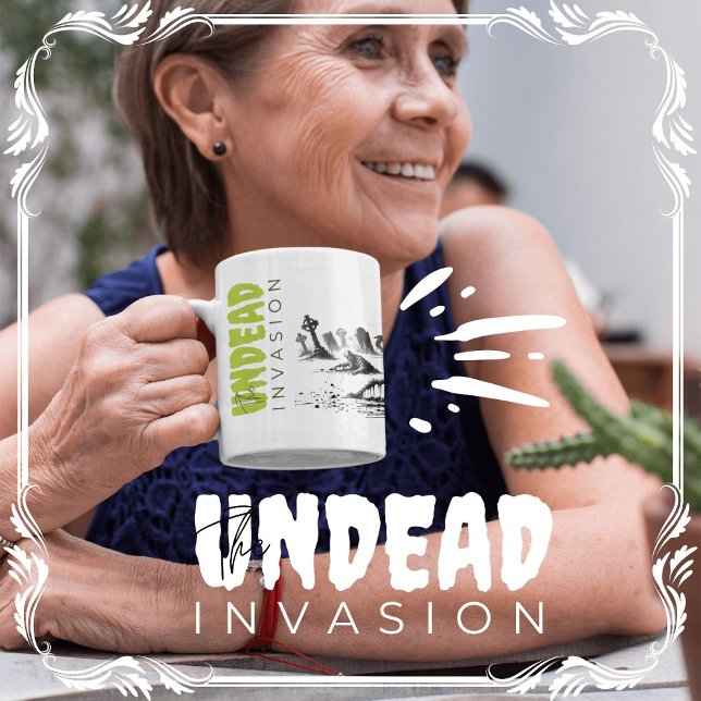 The Undead Invasion Coffee Mug (The Undead Invasion cover from The Beekeeper Store)