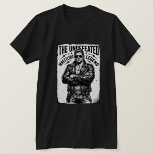 The Undefeated Wrestling Legend Leather Jacket T-Shirt