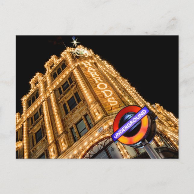 The Underground At Harrods Postcard (Front)