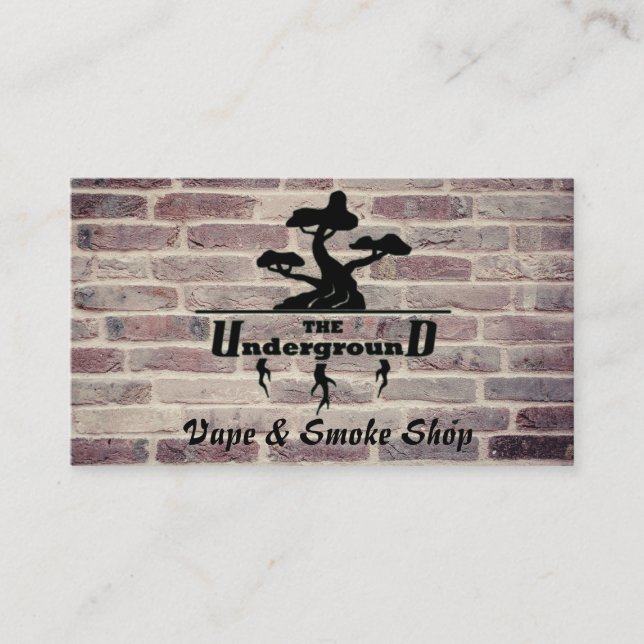 The Underground Business Cards brick vape (Front)