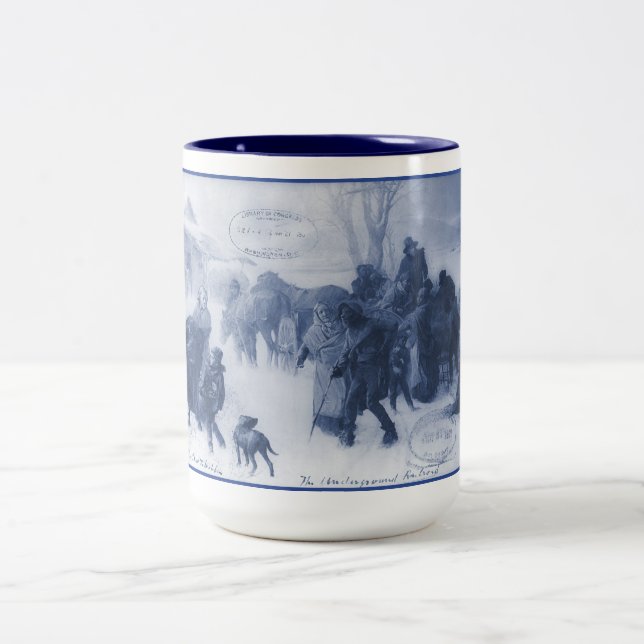 The Underground Railroad - Levi Coffin Two-Tone Coffee Mug (Center)