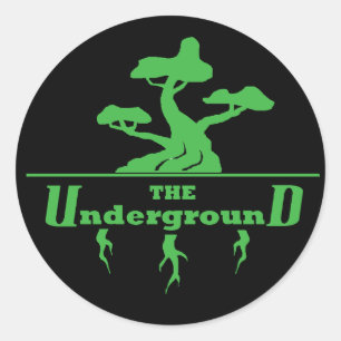 The Underground Vaping Shop Logo stickers