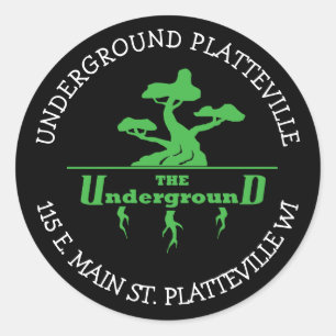 The Underground Vaping Shop Logo stickers