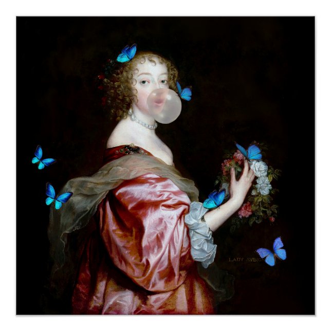 The Unexpected Arrival of Blue Butterflies Poster (Front)
